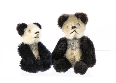 Lot 135 - Two post-war miniature Schuco panda teddy bears