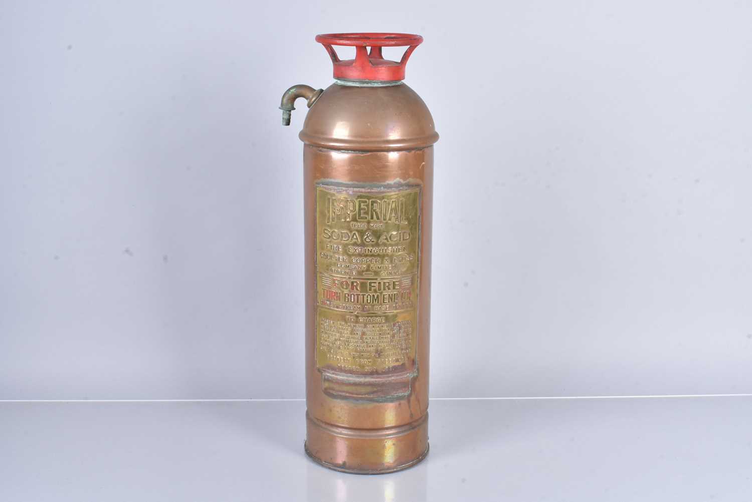 Lot 51 - An Imperial Soda & Acid Fire Extinguisher by Coulter Copper & Brass Company Limited