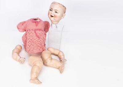 Lot 161 - A Porzellanfabrik Burggrub The Laughing Baby bisque head doll