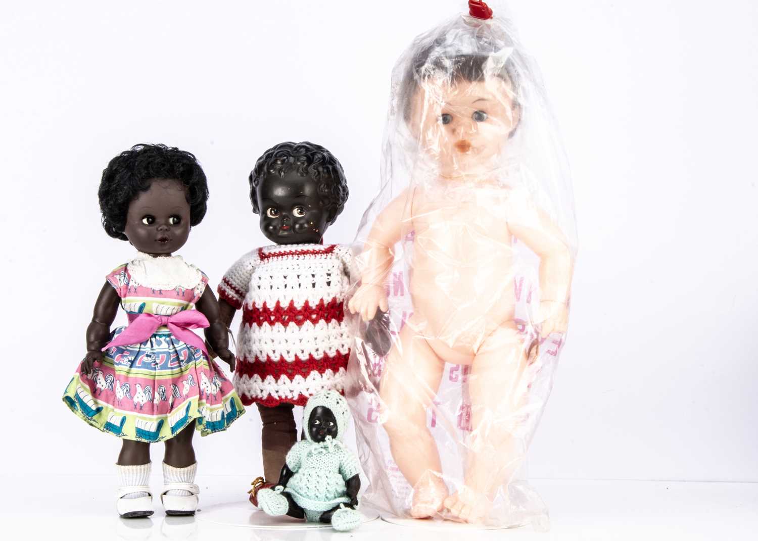 Lot 180 - Three Palitoy black dolls