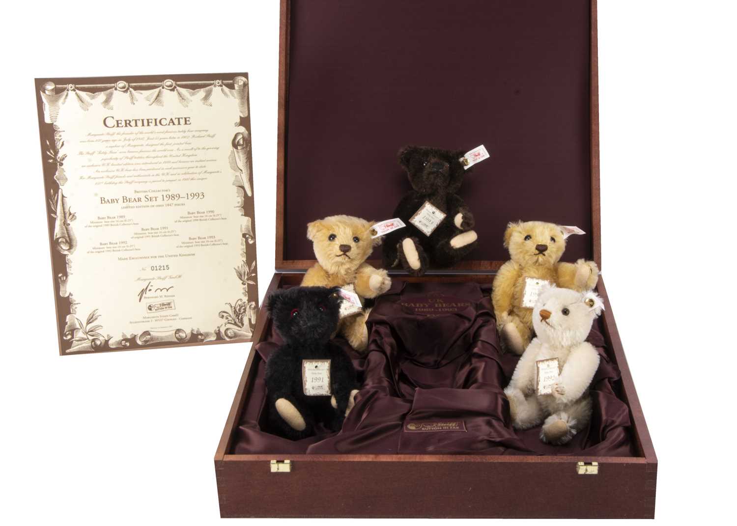 テディベア 5体セット ○○シュタイフ BABY BEAR SET 1994-1998 テディベア 5体○○