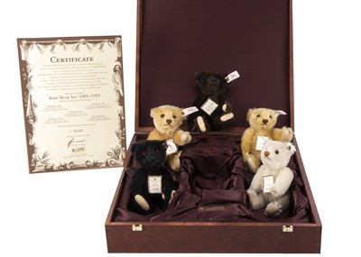 Lot 203 - A Steiff limited edition UK British Collectors Baby Bear Set 1989 to 1993
