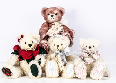 Lot 220 - Four Limited edition Hermann teddy bears