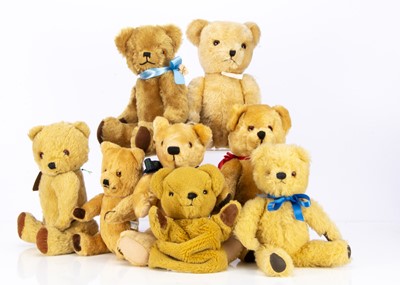 Lot 236 - Eight late English teddy bears