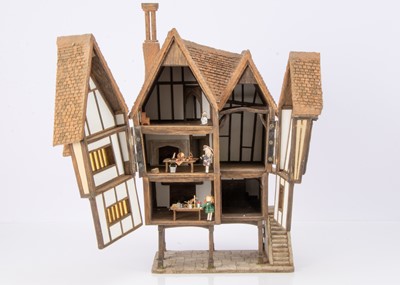 Lot 256 - A Jim Hemsley Tigger Pond 1/24th scale  modern miniaturist dolls’ house