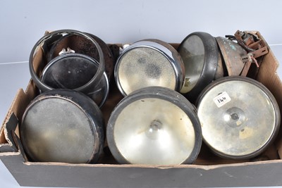 Lot 546 - A collection of Vintage Car Lights and parts