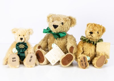 Lot 305 - Three limited edition Hermann teddy bears