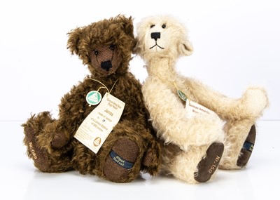 Lot 307 - Two limited edition  Hermann German artist teddy bears by  Biggi Netzel