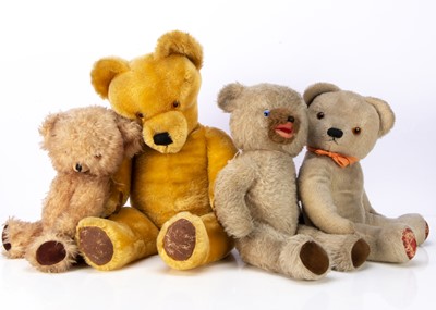 Lot 317 - Four post -war teddy bears