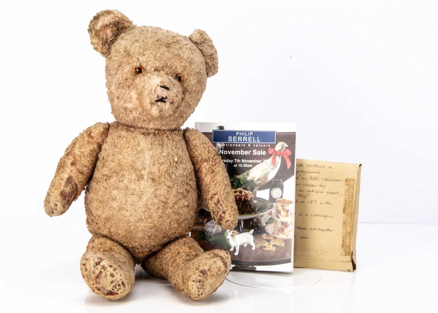 Lot 335 - Bonus Bear a post-war art silk teddy bear