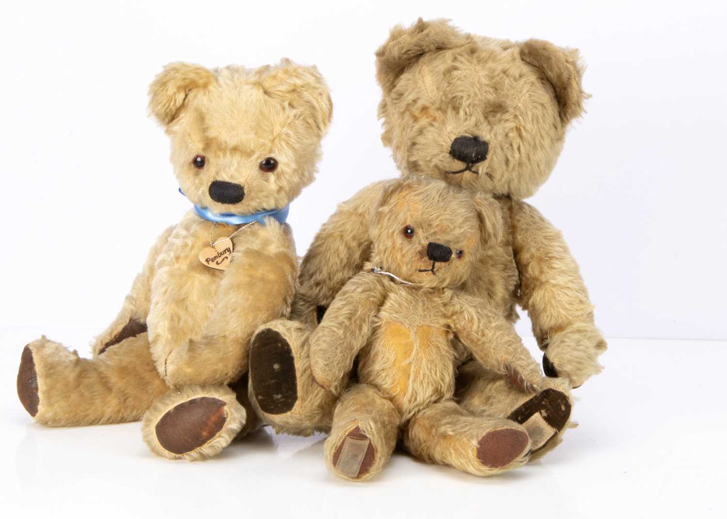 Lot 336 - Three Post War Chad Valley teddy bears
