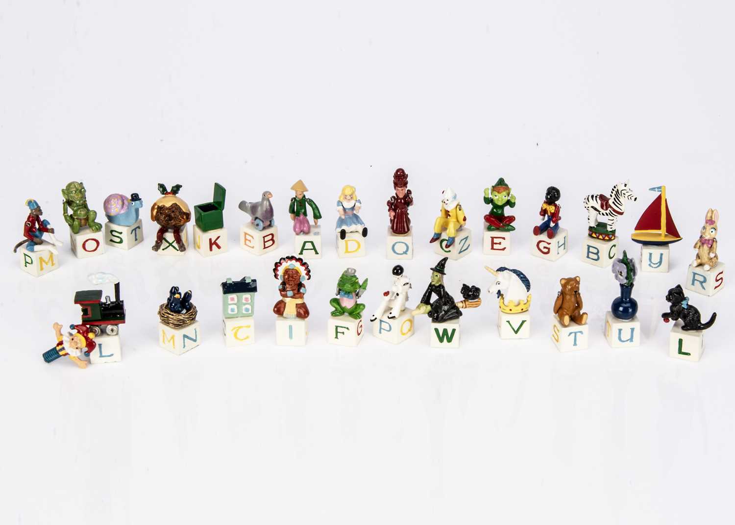 Lot 343 - Hantel Miniatures  complete alphabet set