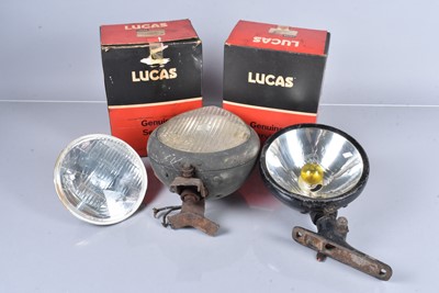 Lot 552 - Two Lucas Long Range Lamps