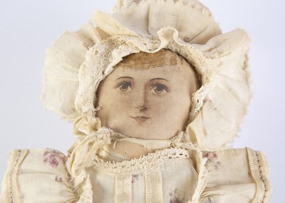 Lot 379 - An American both doll with printed face circa 1910