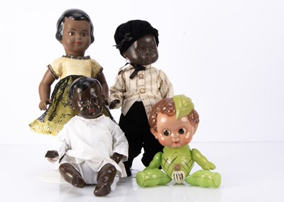 Lot 383 - Four celluloid dolls