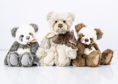 Lot 404 - Three Charlie Bears teddy bears
