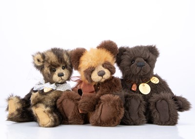 Lot 409 - Three Charlie Bears teddy bears
