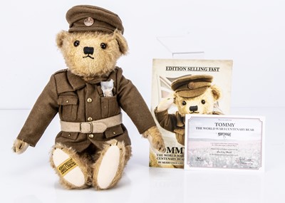 Lot 412 - A Merrythought limited edition  Tommy the World War I Centenary teddy bear