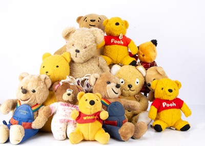 Lot 444 - Six Winnie The Pooh teddy bears