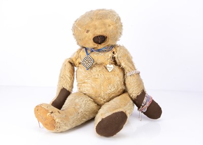 Lot 446 - Diamonds, a large 1930s Chad Valley teddy bear