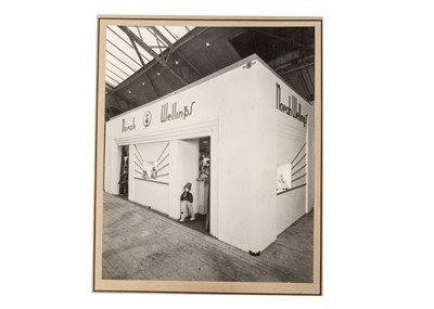 Lot 474 - A rare large format gelatin silver printed commercial photograph of Norah Wellings’s trade show in 1933