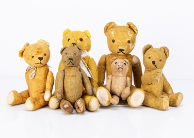 Lot 500 - Six Eastern European teddy bears