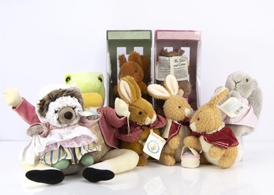 Lot 511 - Eight Beatrix Potter character soft toys