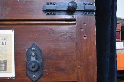 Lot 568 - A pitch pine Cell Door from Louth Police Station