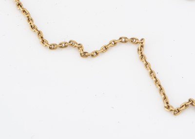 Lot 61 - A continental yellow metal chain