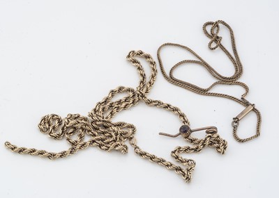 Lot 150 - A collection of 9ct gold chains