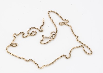 Lot 159 - An American 14k Michael Anthony ropetwist chain