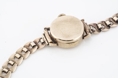 Lot 170 - A lady's 9ct gold seventeen jewel wristwatch
