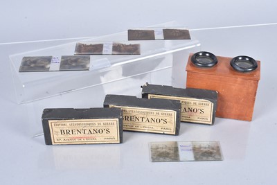 Lot 597 - World War I - A Viewer's Set of 4⅛ inch format glass stereo slides