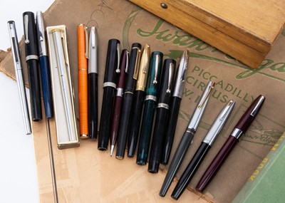 Lot 260 - fourteen modern Sheaffer fountain pens