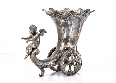 Lot 278 - An Edwardian period or later silver plated centrepiece