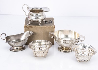 Lot 297 - Five Victorian and later silver items