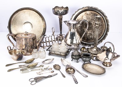 Lot 298 - A large collection of silver plated items