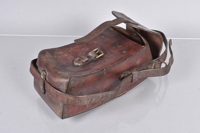 Lot 612 - A Madsen LMG Gunners Leather Magazine Pouch