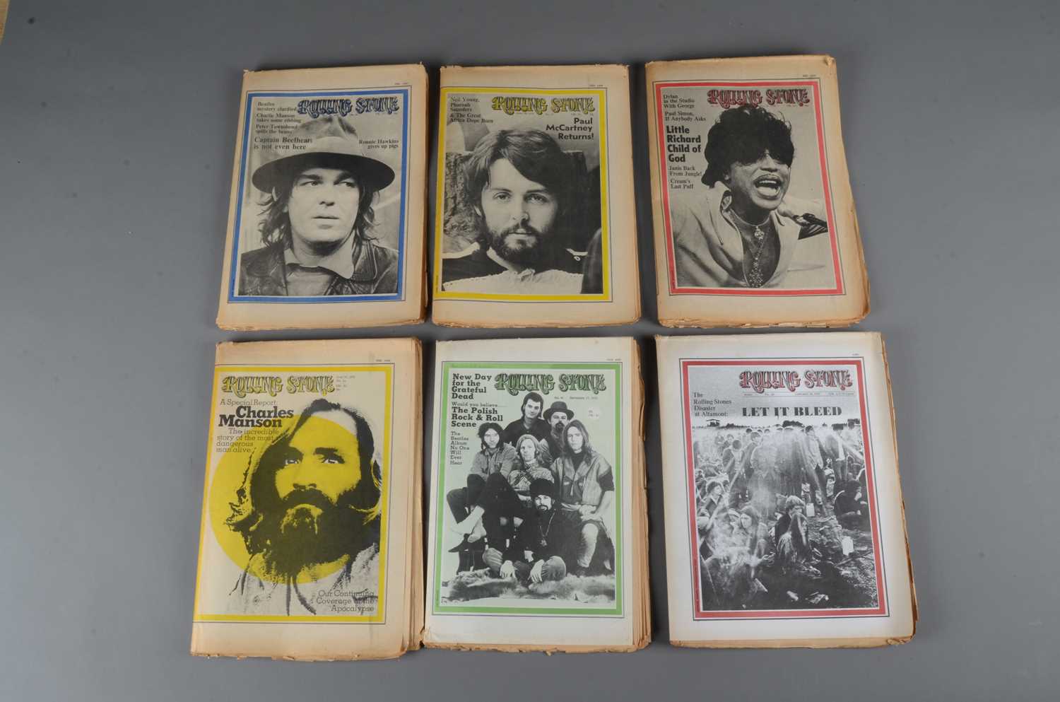 Lot 388 - Rolling Stone Magazines 1970