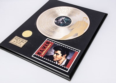 Lot 412 - Elvis Presley 24kt Gold Disc