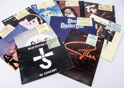 Lot 424 - Heavy / Classic Rock Programmes / Tickets