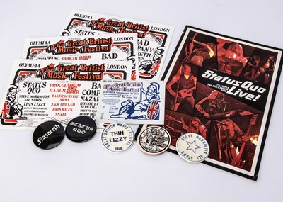 Lot 426 - The Great British Music Festival Memorabilia