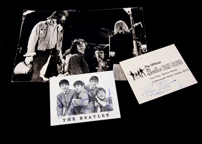 Lot 437 - Beatles Secretarial Signatures plus