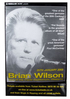 Lot 463 - Brain Wilson Billboard Concert Posters