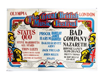 Lot 465 - Great British Music Festival Poster