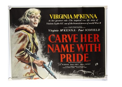 Lot 488 - Carve Her Name With Pride (1958) Quad Poster