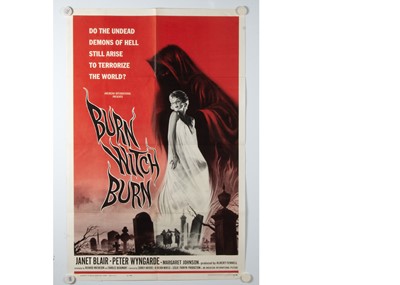 Lot 511 - Burn Witch Burn (1962) One Sheet poster