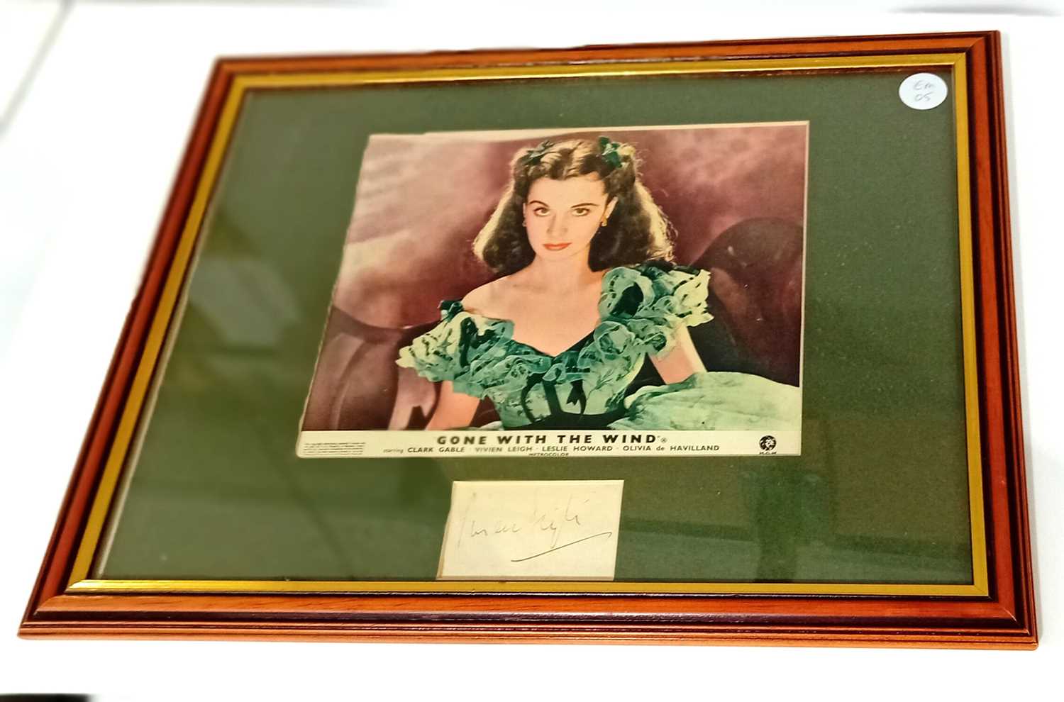 Lot 542 - Gone With The Wind Lobby Card / Vivien Leigh / Signature