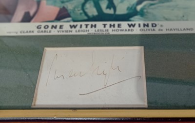 Lot 542 - Gone With The Wind Lobby Card / Vivien Leigh / Signature