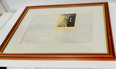 Lot 543 - Olivia De Havilland / Signed letter / Photo / Handkerchief